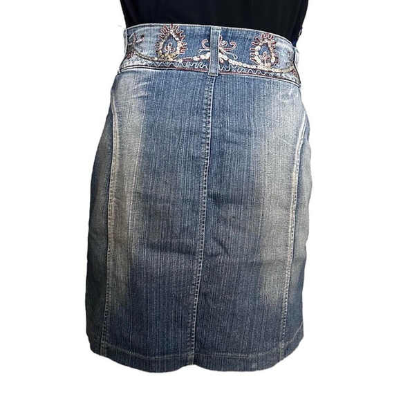 Vintage denim midi skirt - Picture 2 of 8